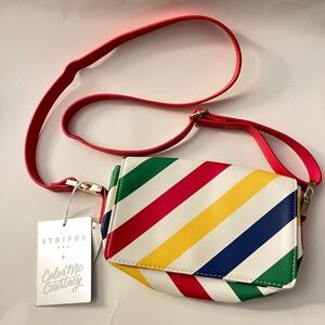 VERY RARE Stripes HBC X Color Me Courtney Purse/Bag Hudson’s Bay Company - READ